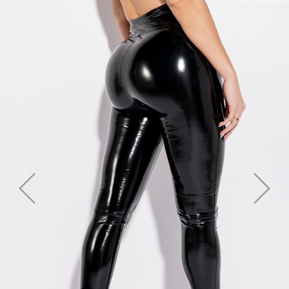 Faux Patent Leather Leggings